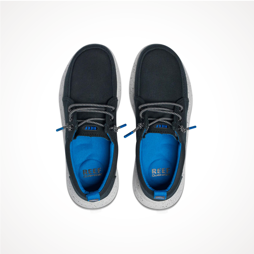 Product image: Footwear Reef Mens Swellsole Cutback Black, shown from above.