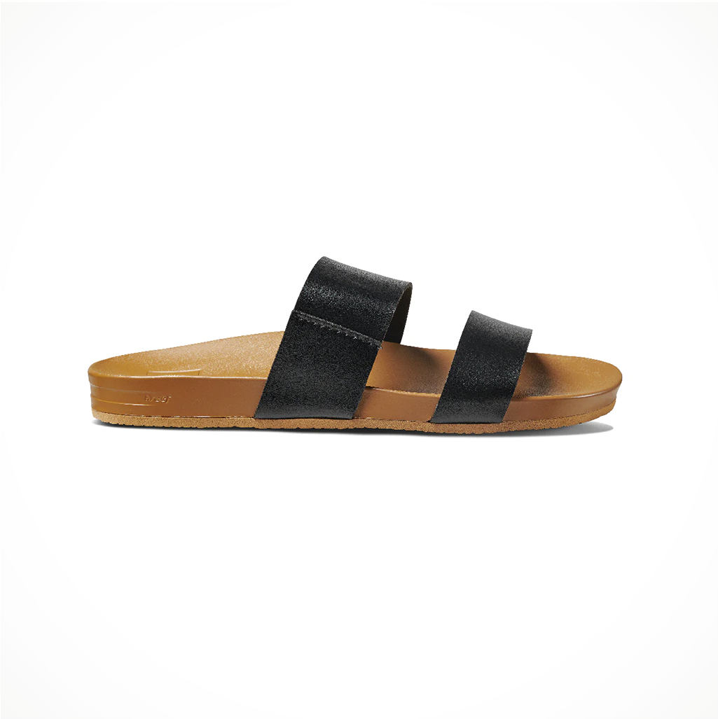 Footwear Reef Womens Cushion Vista Black Natural Side