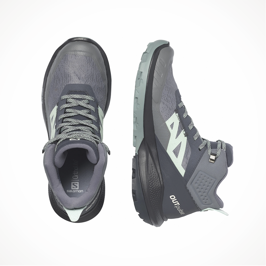 Footwear Salomon Womens Outpulse Mid GTX Ebony Quiet Shade Ebony Top