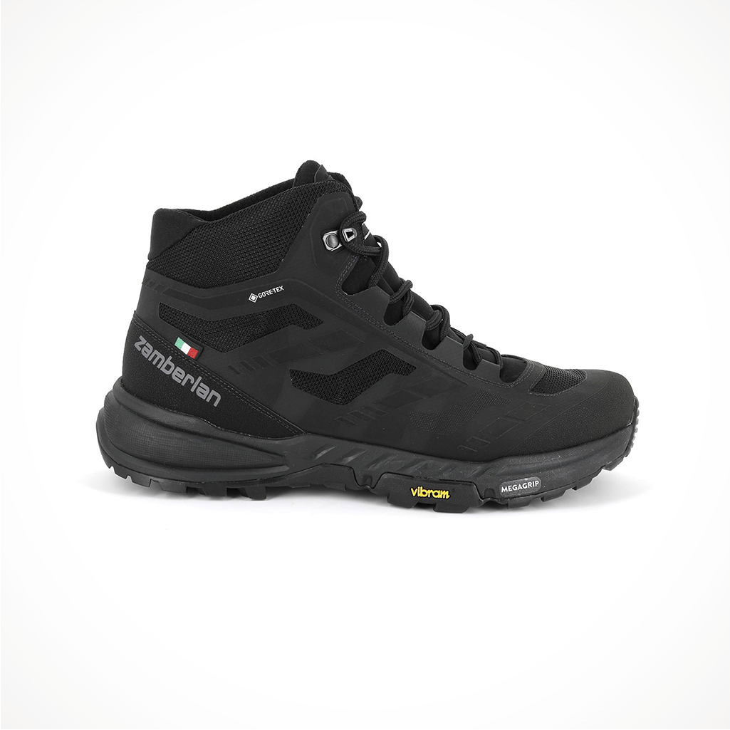 Product image: Footwear Zamberlan Mens Anabasis Mid GTX Black, side profile view.
