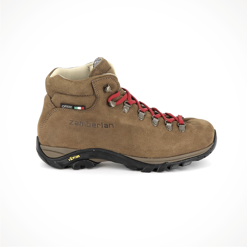 Product image: Footwear Zamberlan Womens Trail Lite EVO GTX Brown, side profile view.