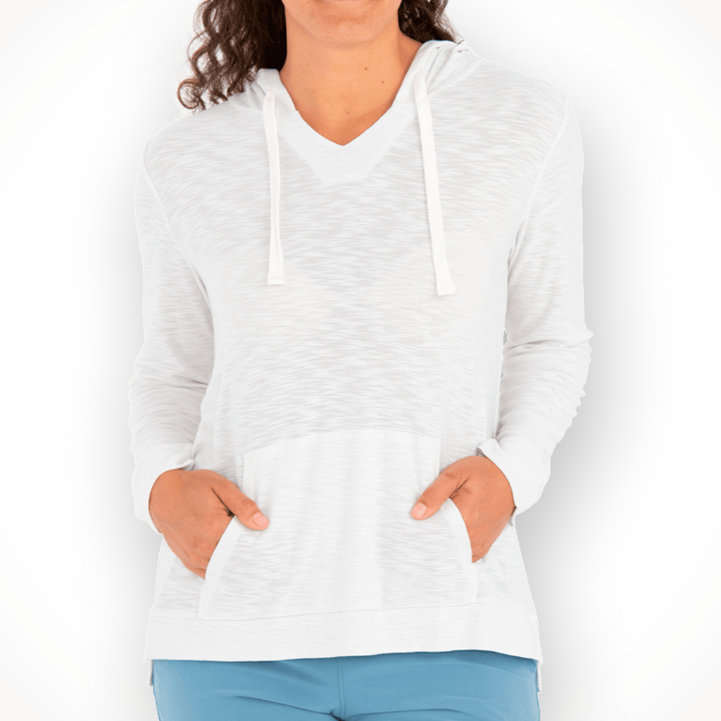 Product image: Free Fly Bamboo Slub Hoodie Sea Salt Womens 2026, shown in primary marketing view.