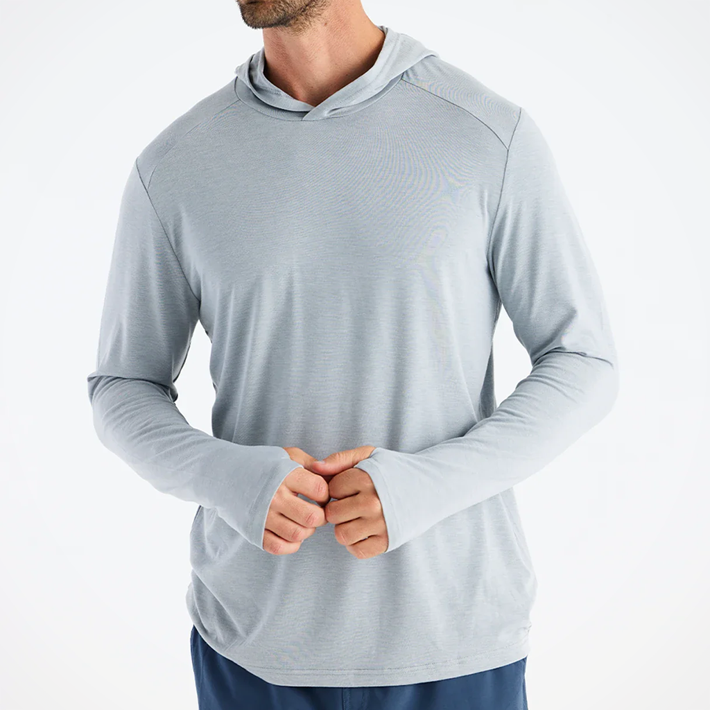 Product image: Free F Ly Bamboo Shade Hoodie Heather Aspen Grey Mens 2026, shown in primary marketing view.