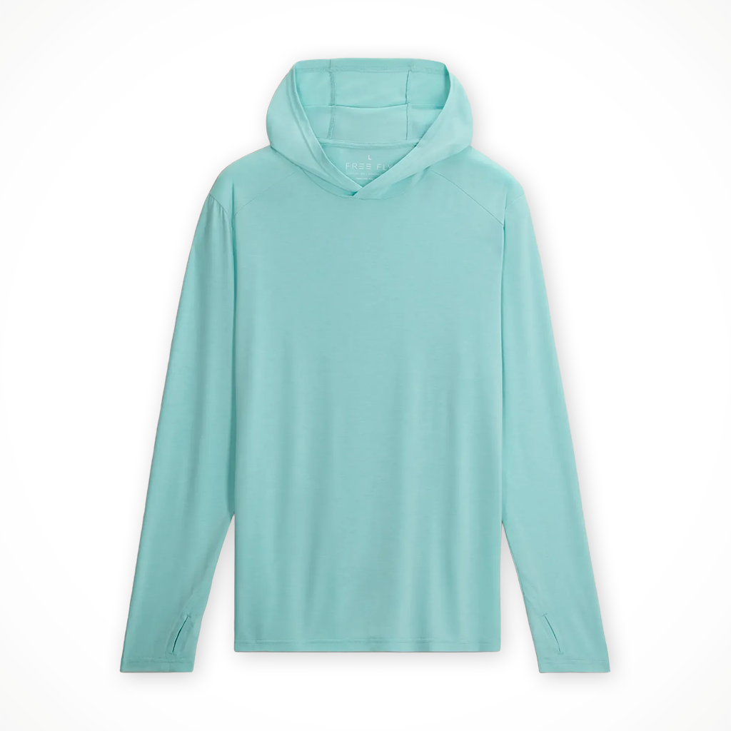 Product image: Free F Ly Bamboo Shade Hoodie Heather Bahama Blue Mens 2026, shown in primary marketing view.