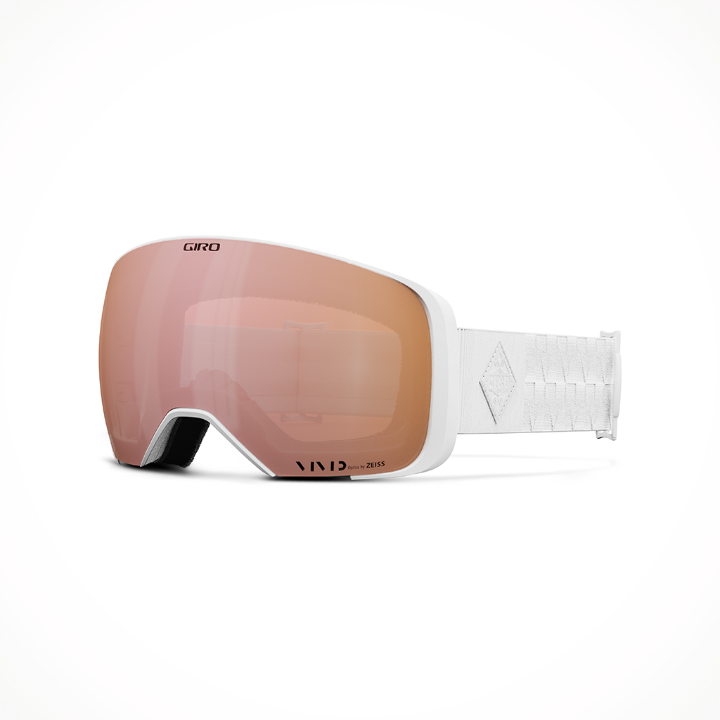 Product image: Giro Comp White Bliss Vivid Rose Gold Goggle 2025, shown in primary marketing view.