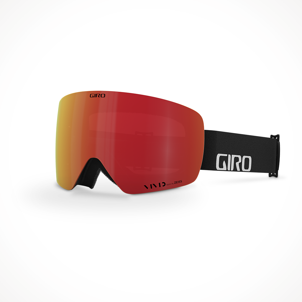 Product image: Giro Contour 2023 Snow Goggle Black Wordmark Vivid Ember Vivid Infrared.