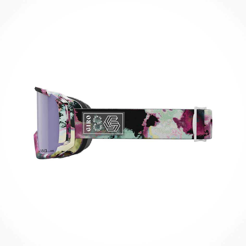 Product image: Giro Revolt Dark Matter Vivid Haze Goggle 25, shown from the left side profile.