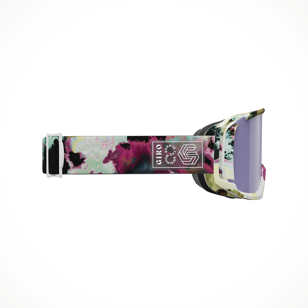 Product image: Giro Revolt Dark Matter Vivid Haze Goggle 25, shown from the right side profile.