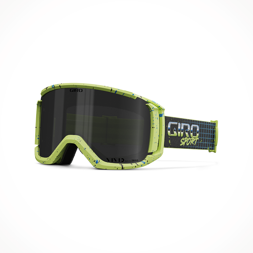 Product image: Giro Revolt Green Glow Syndrome Vivid Jet Black Goggle 25, shown in primary marketing view.