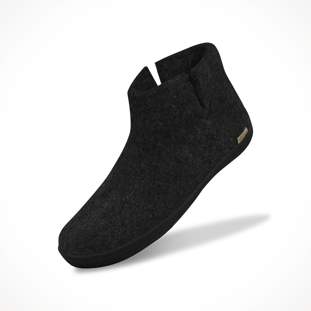 Product image: Glerups Rubber Sole Boot Black Unisex 2024, shown from the left side profile.