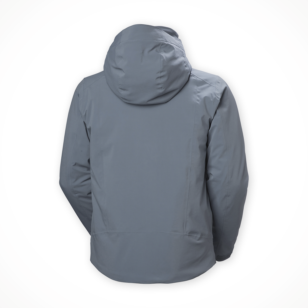 Product image: Helly Hansen Alpha 4 Jacket Washed Navy Mens 2025, shown from the back.