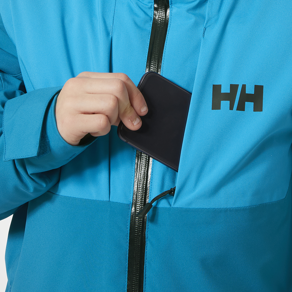 Product image: Helly Hansen Alpha Jacket Cerulean Blue Kids 2025 Alt4.