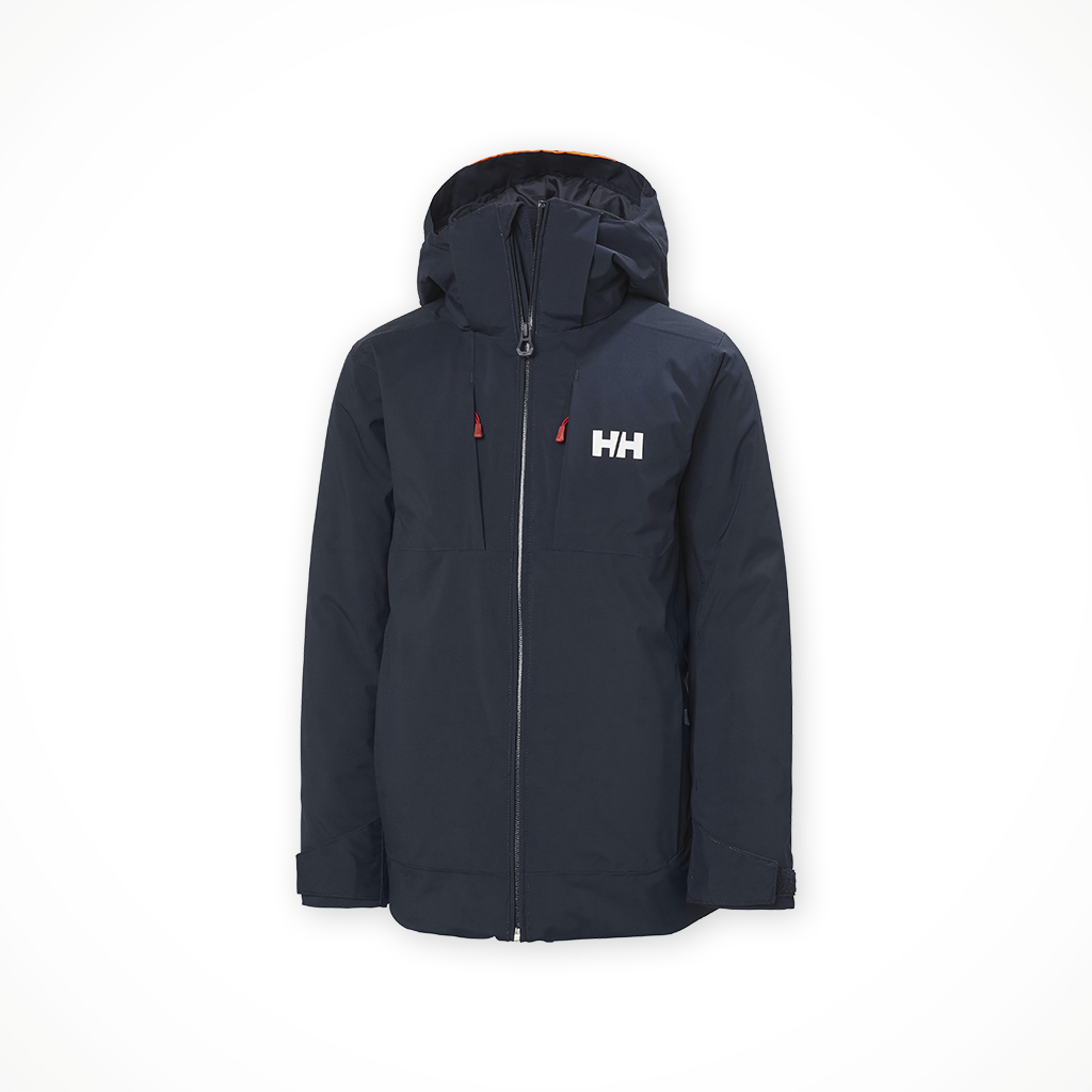 Product image: Helly Hansen Alpha Jacket Navy Kids 2025, shown in primary marketing view.