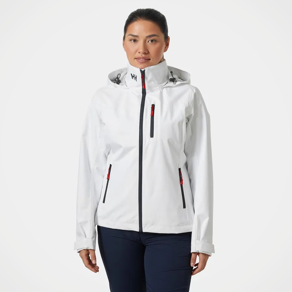 Product image: Helly Hansen Crew Hooded Jacket 2 White Womens 2026 Alt1.