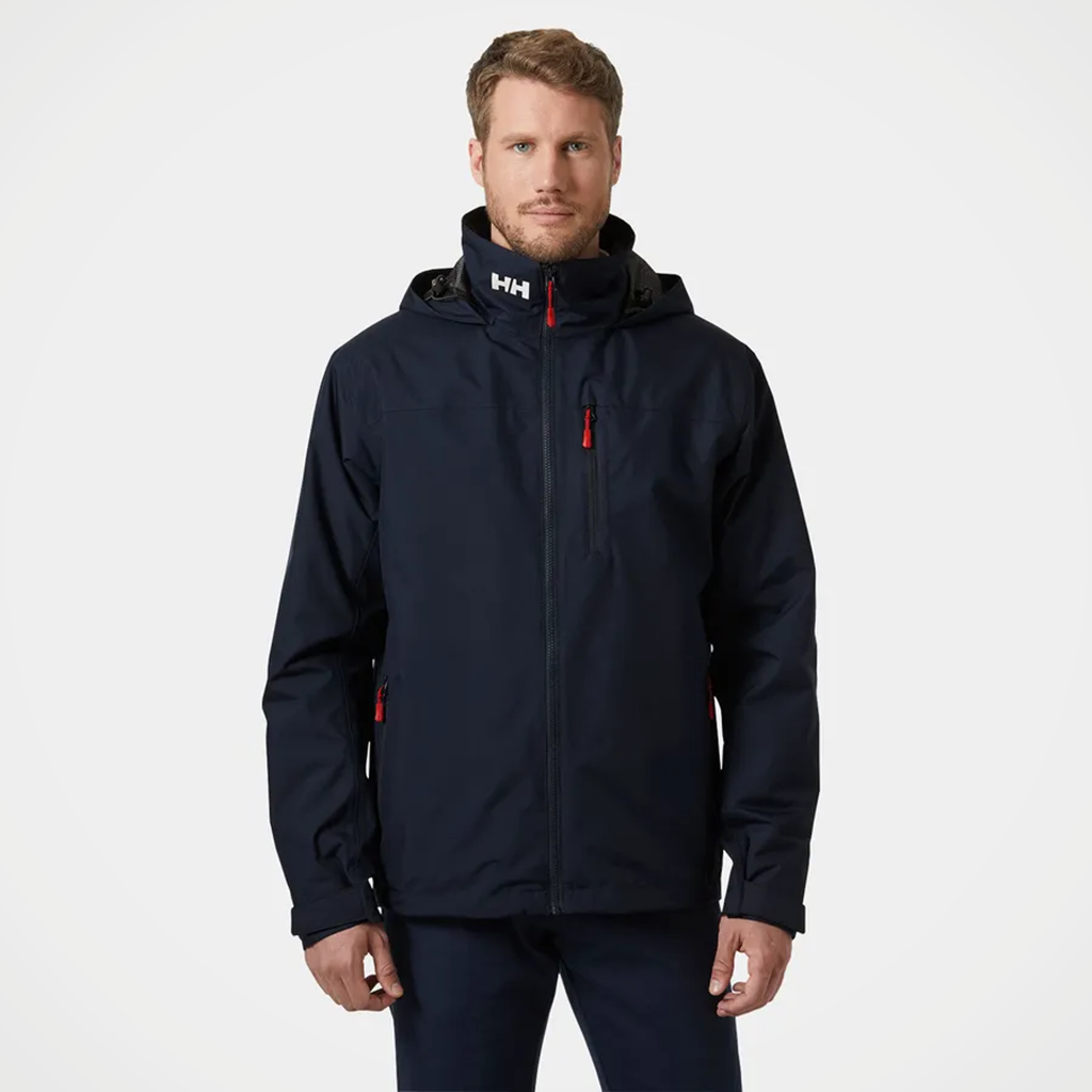Product image: Helly Hansen Crew Hooded Midlayer Jacket 2 Navy Mens 2026 Alt1.