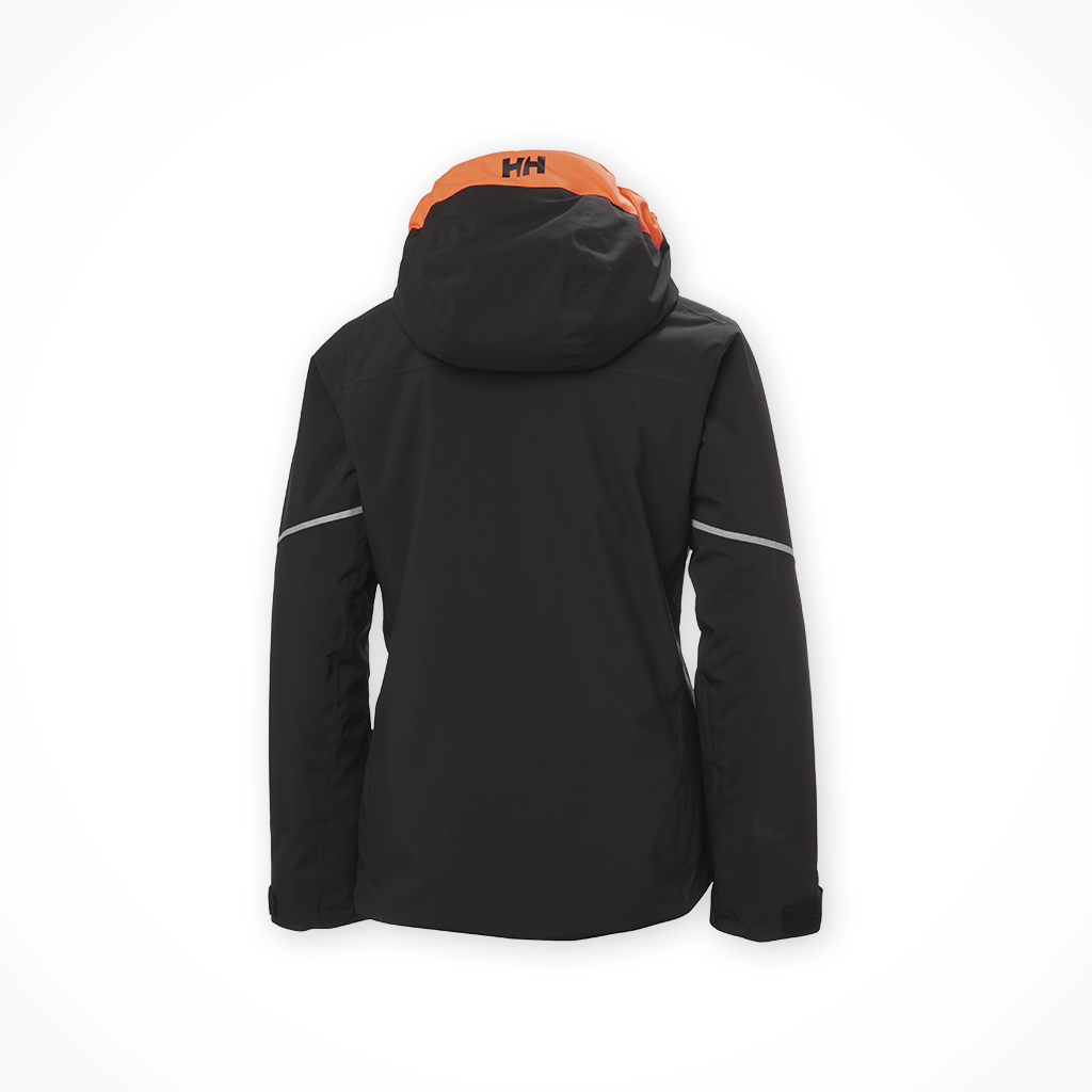 Product image: Helly Hansen Jewel Jacket Black Kids 2025, shown from the back.