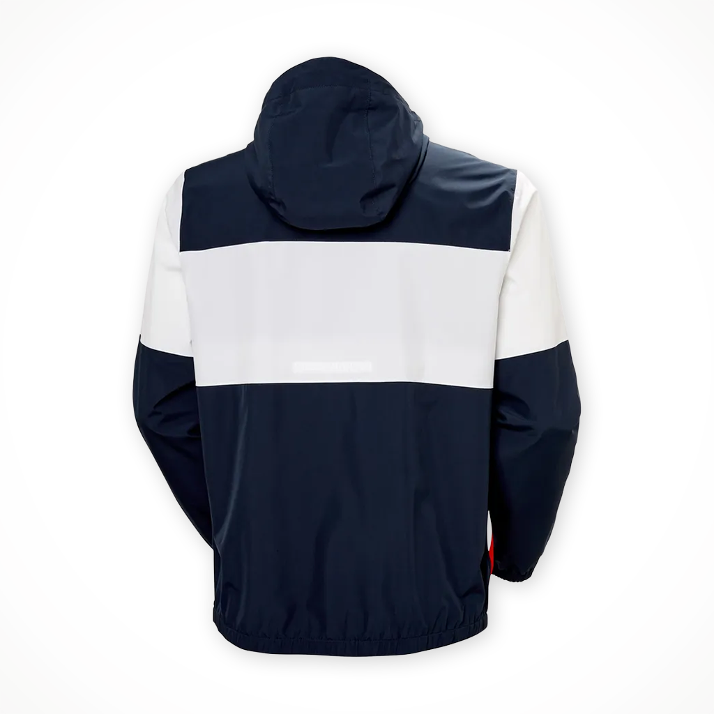 Product image: Helly Hansen Koster Rain Jacket Navy Mens 2026, shown from the back.