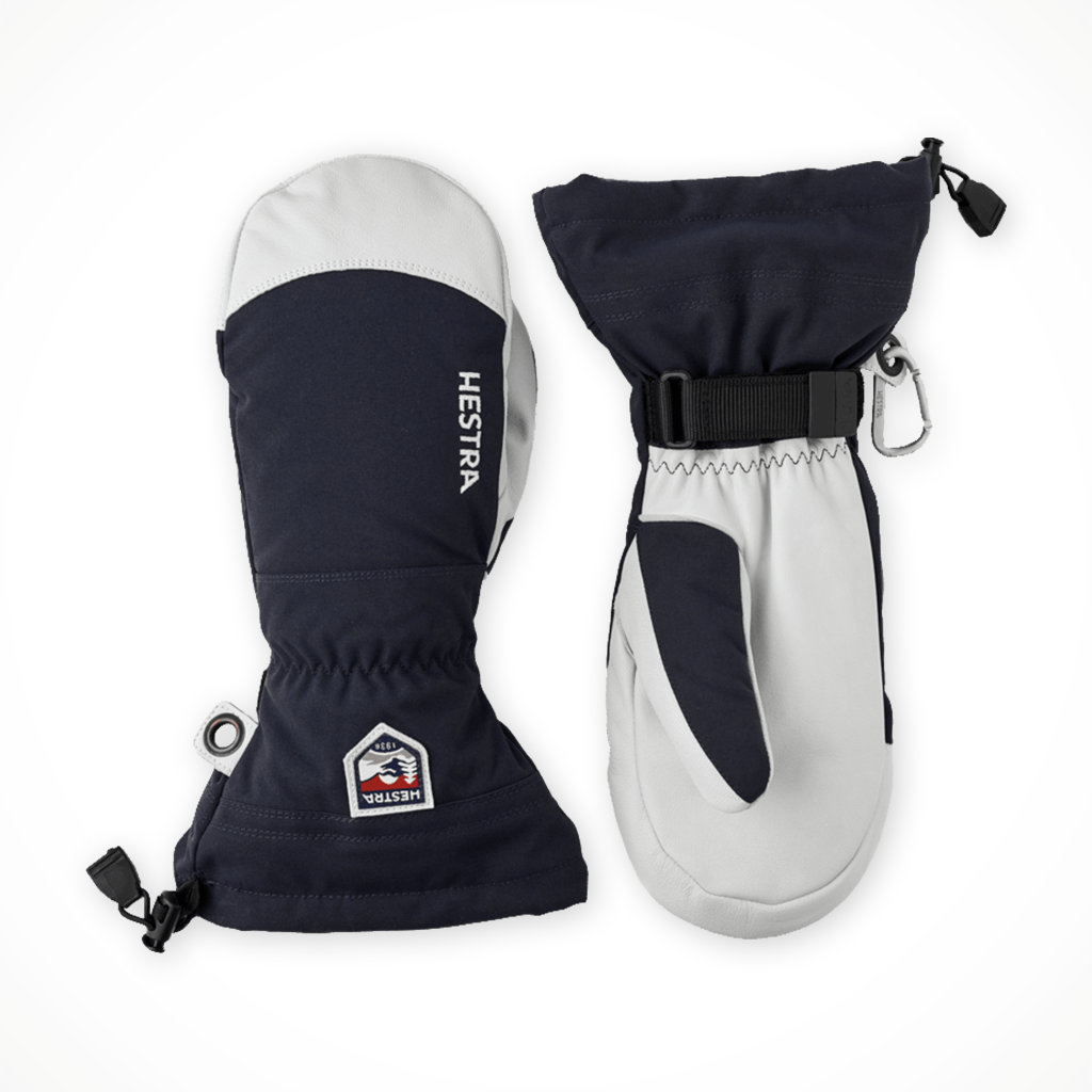 Product image: Hestra Army Leather ski Mitt Navy 2025, shown in primary marketing view.