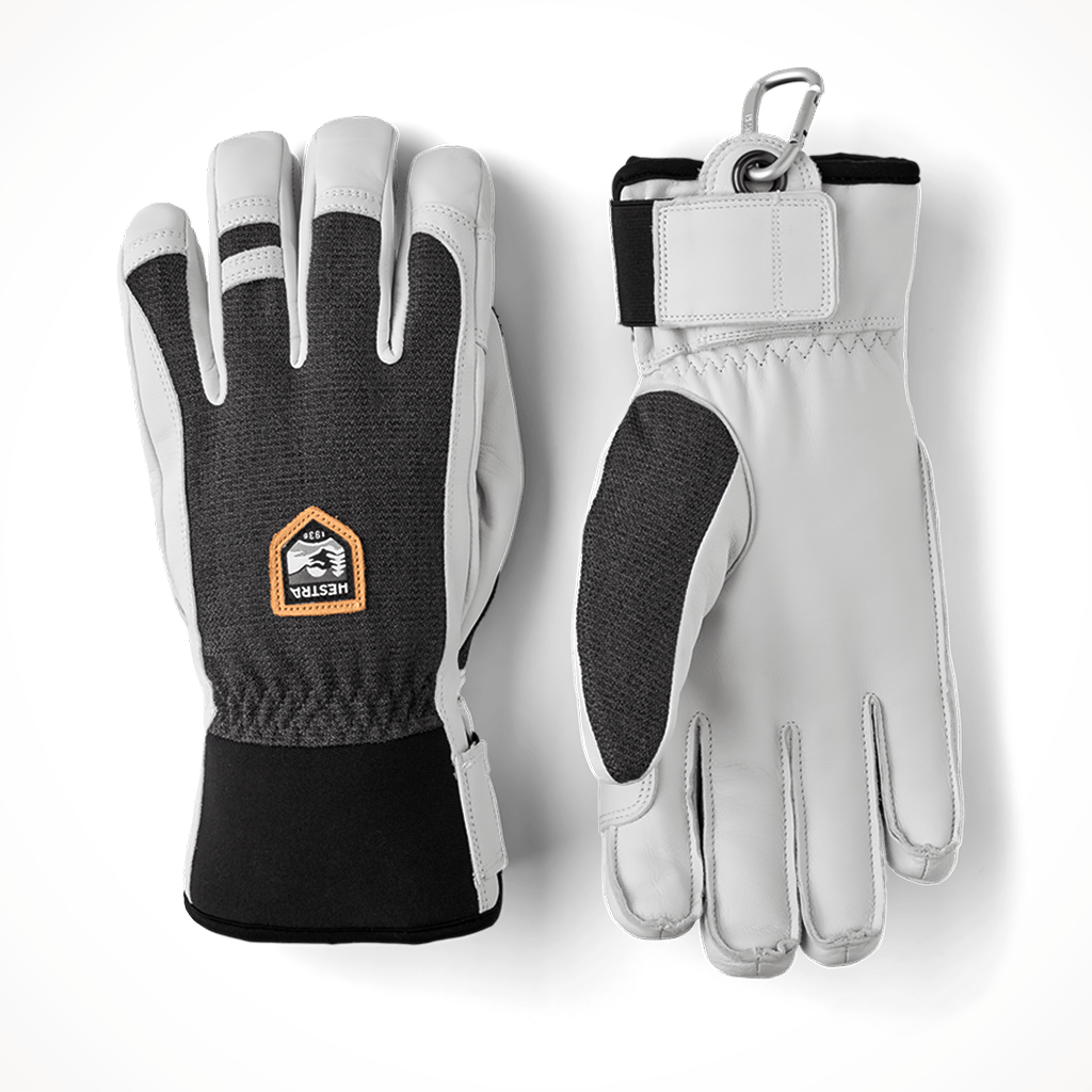 Product image: Hestra Army leather Patrol Charcoal Unisex 2024, shown in primary marketing view.