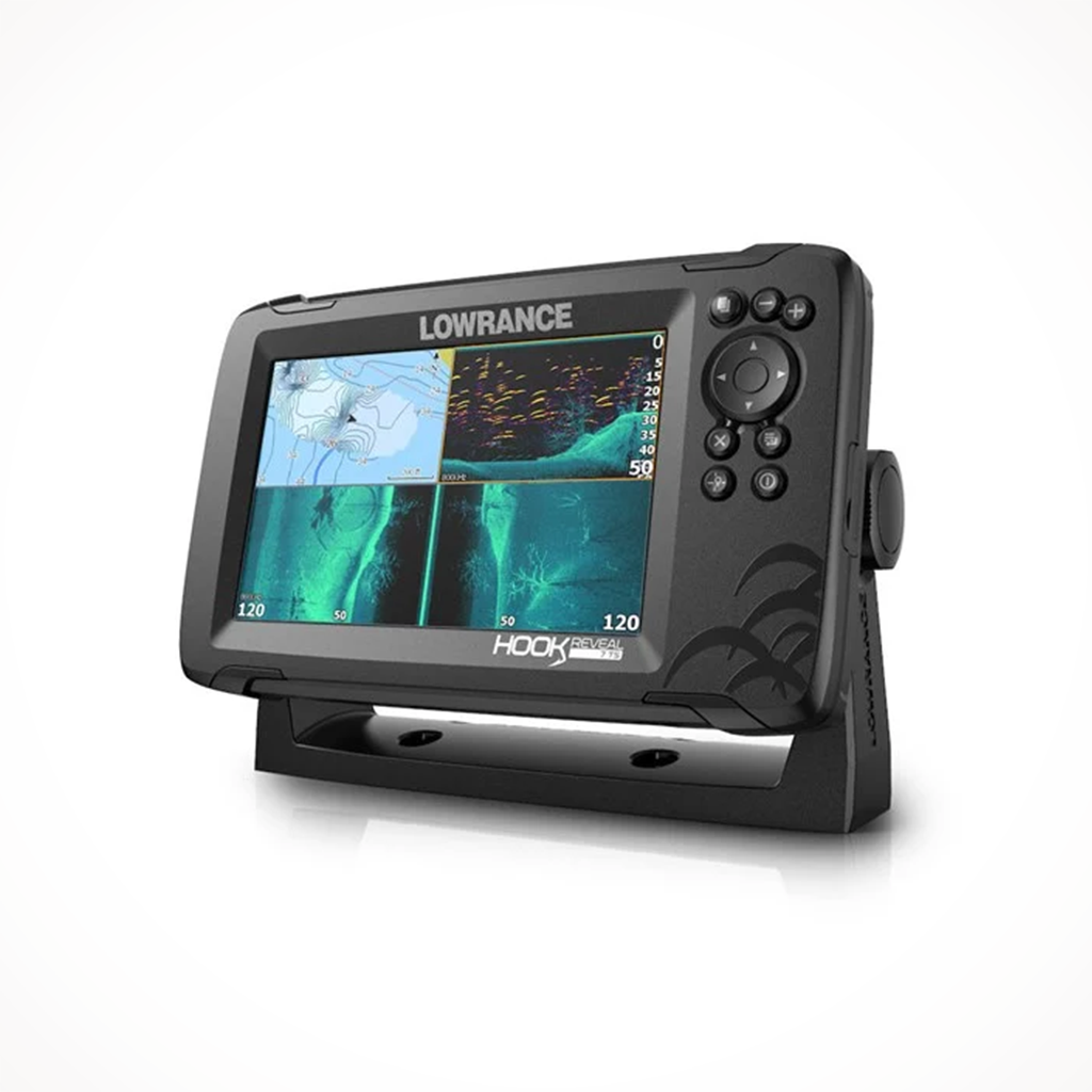Product image: Hobie Fishfinder Hook Reveal 7 Triple, side profile view.