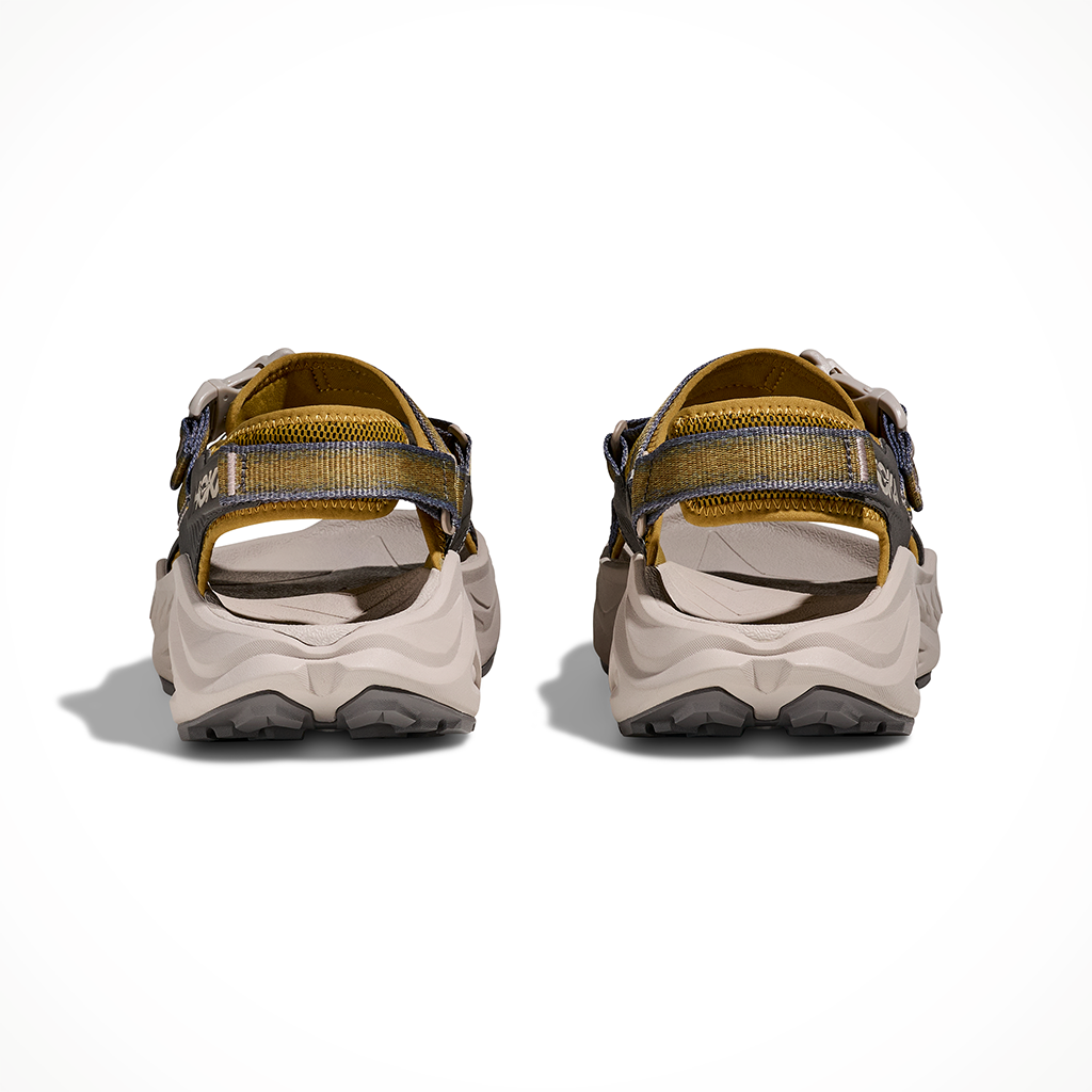 Product image: Hoka Infini Hike TC Mustard Seed Putty Mens 2026, shown from the back.
