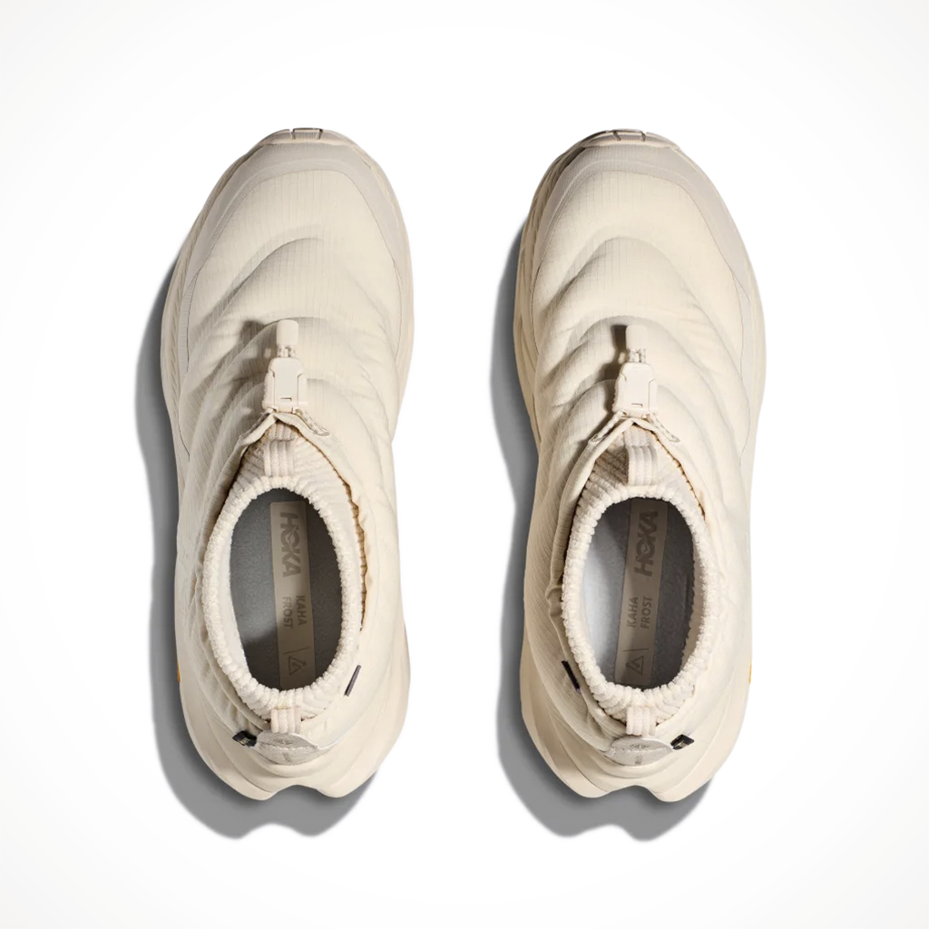 Product image: Hoka Kaha 2 Frost Moc GTX Oat Milk Sesame Womens 2024, shown from above.