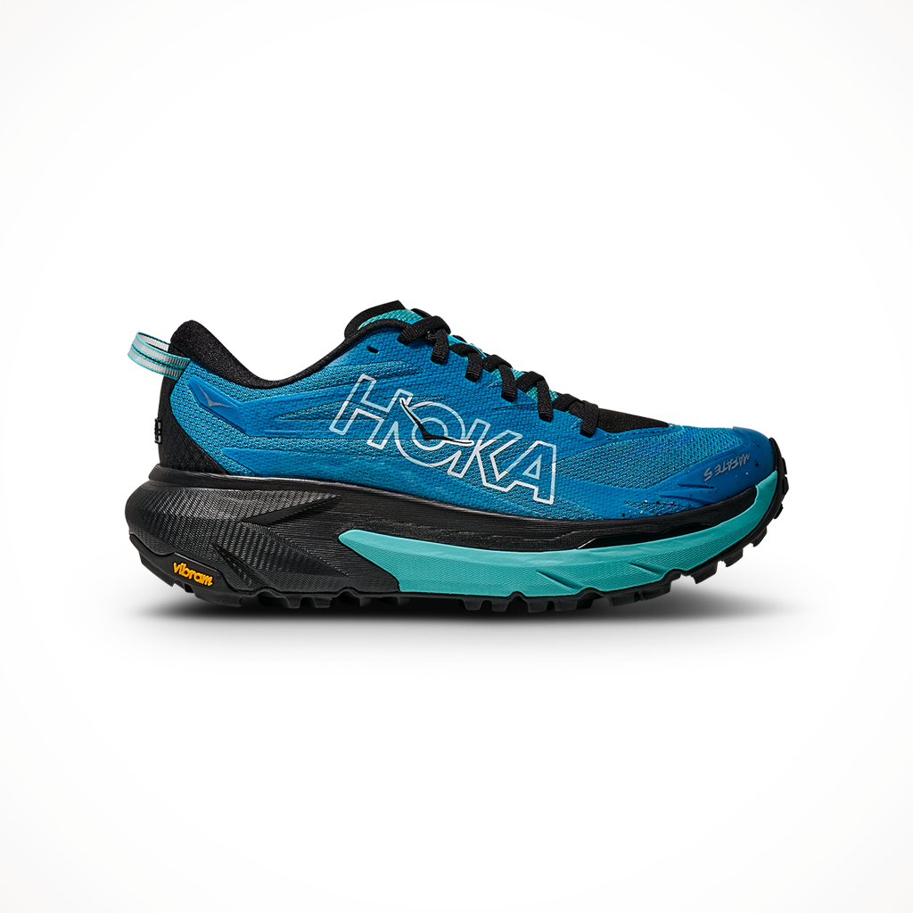 Product image: Hoka Mafate 5 Skyward Blue Black Womens 2025, shown in primary marketing view.