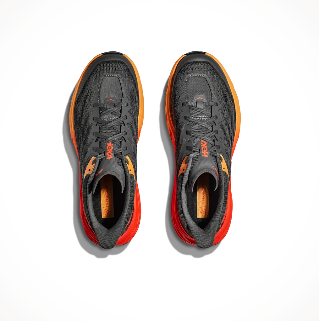 Hoka Mens Speedgoat 5 Castlerock Flame Top