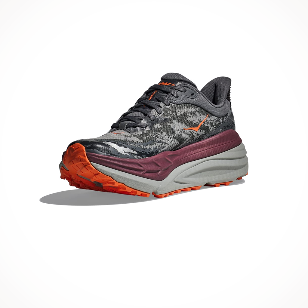 Hoka Mens Stinson 7 Castlerock Cabernet Side 2