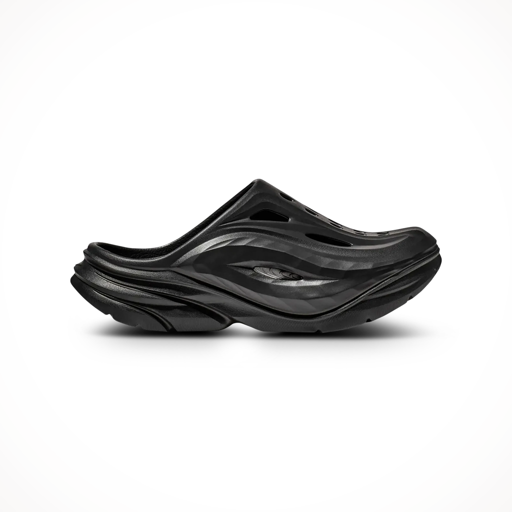 Product image: Hoka Ora Recovery Mule Black Black Unisex 2025, shown in primary marketing view.