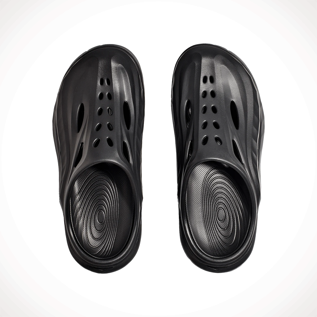 Product image: Hoka Ora Recovery Mule Black Black Unisex 2025, shown from above.