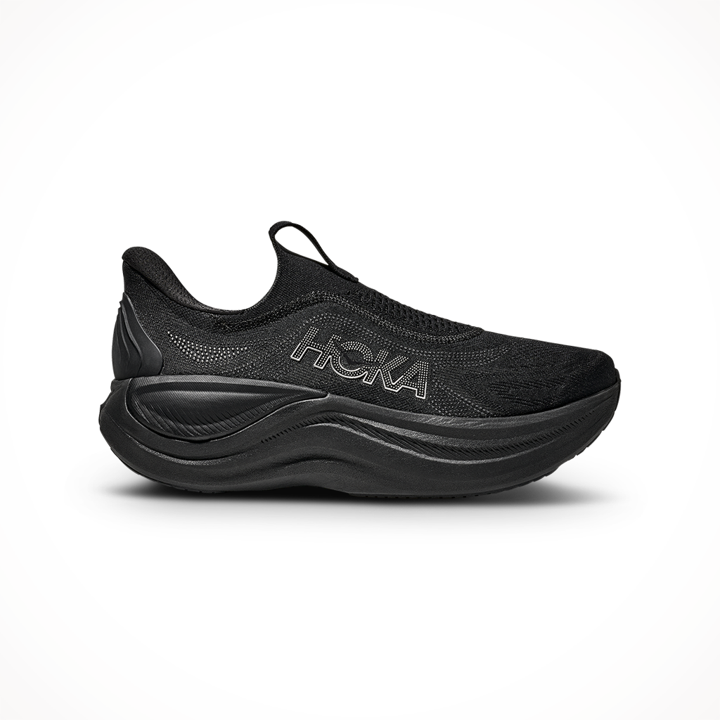 Product image: Hoka Skyward Laceless Black Black Mens 2025, shown in primary marketing view.
