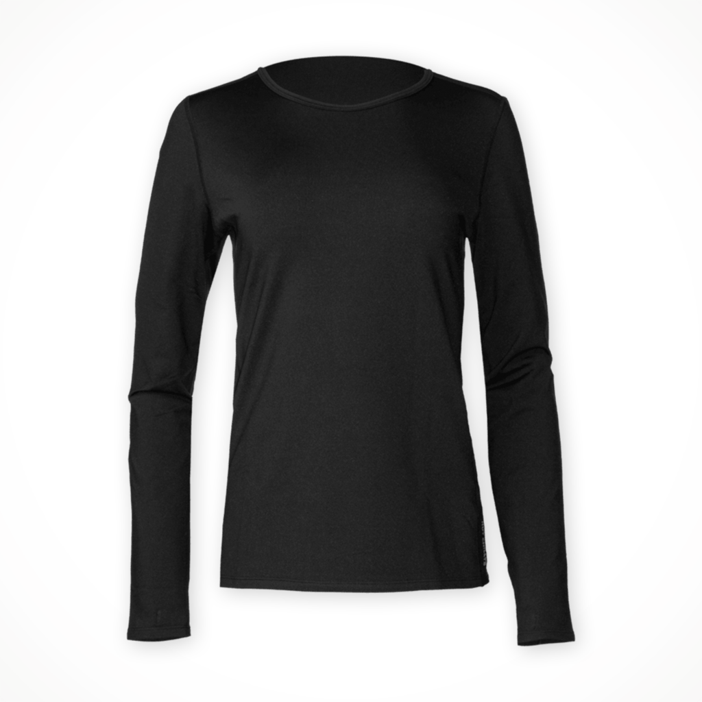 Product image: Hot Chillys ME Chamois crew blk womens 2025, shown in primary marketing view.
