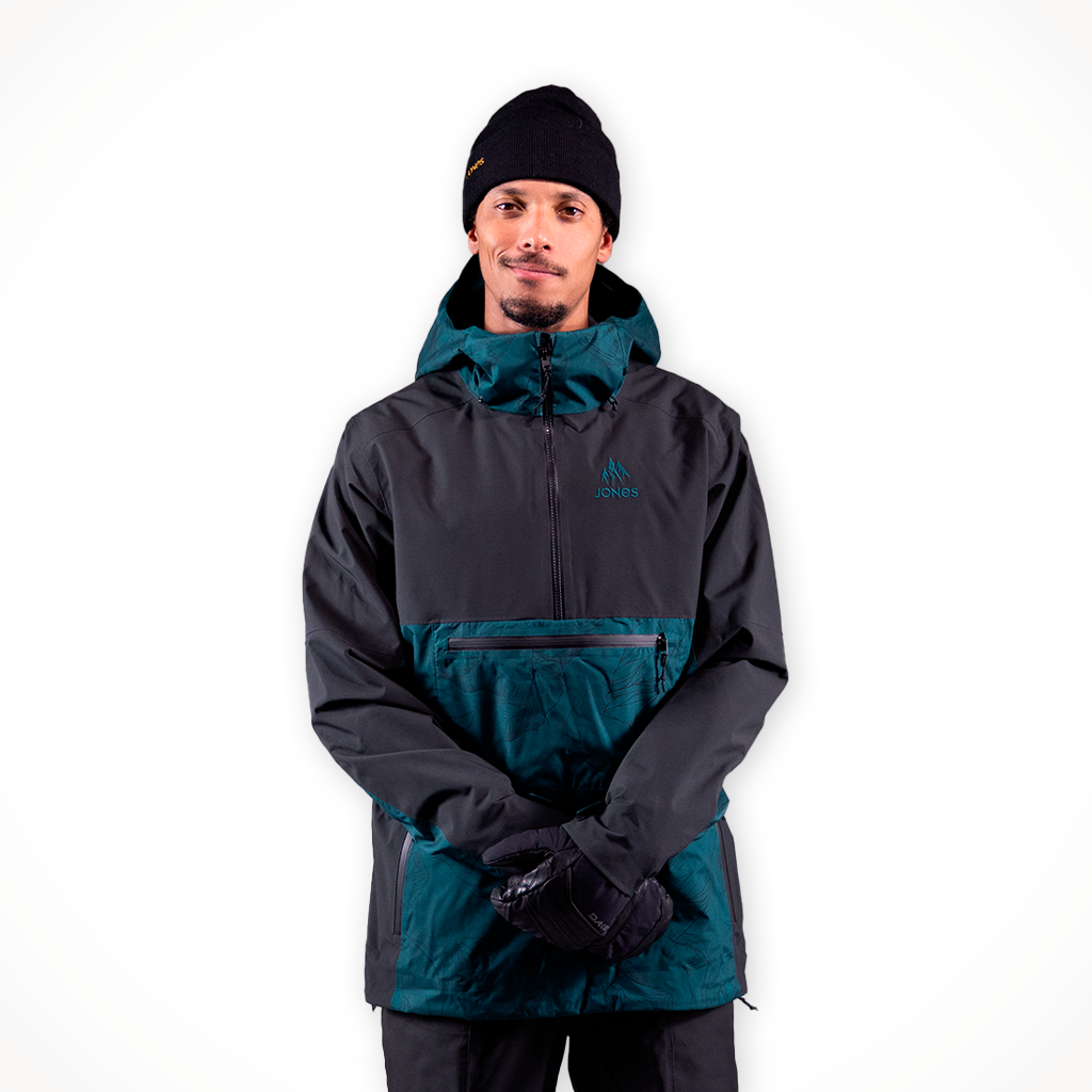 Product image: Jones Mtn Surf Rec Anorak Pacific Teal Mens 2024 Alt1.