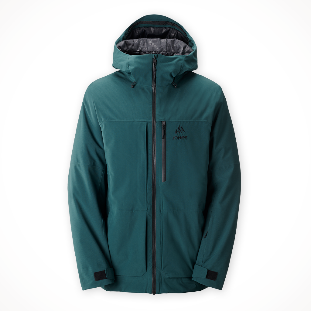 Product image: Jones Mtn Surf Rec Jacket Pacific Teal Mens 2024, shown in primary marketing view.