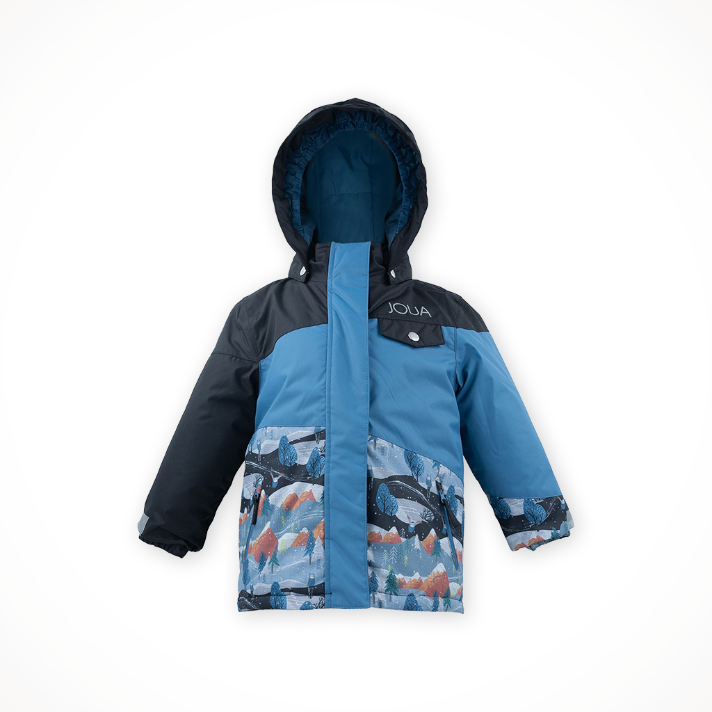 Product image: Joua Ulula Jacket Forest Print Black Kids 2024, shown in primary marketing view.