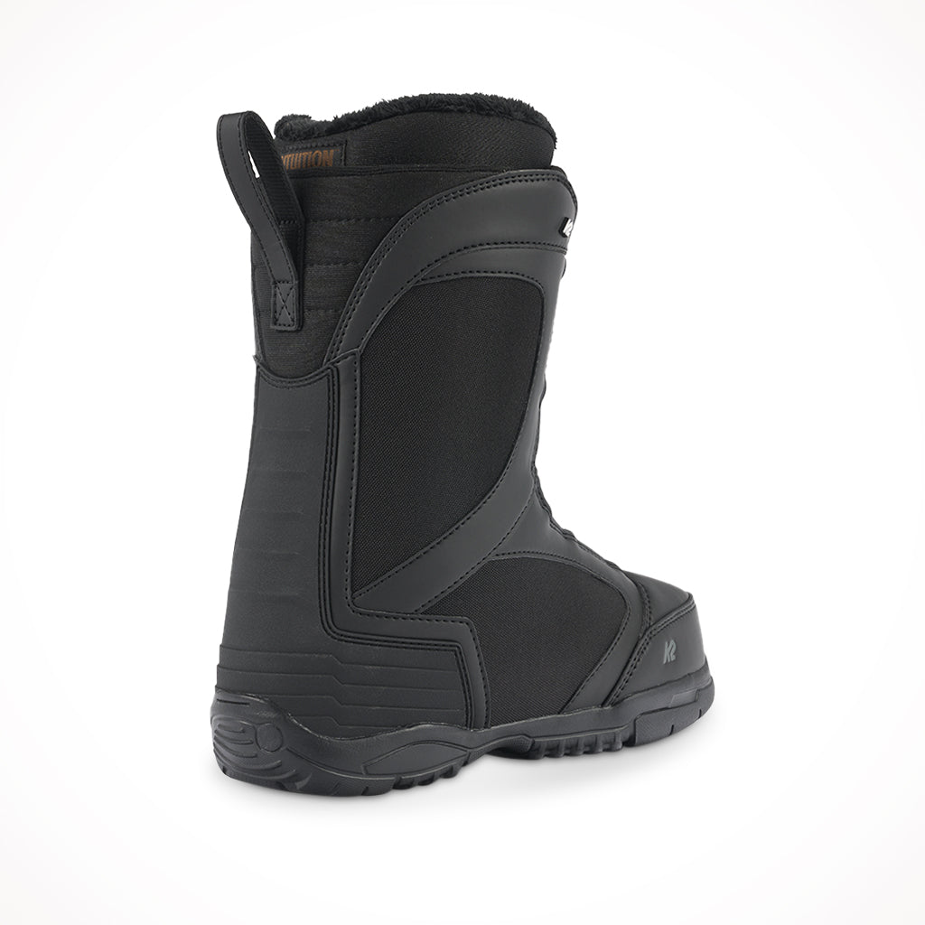 K2 Benes Black Womens Snowboard Boots 2024 Rear Side.jpg