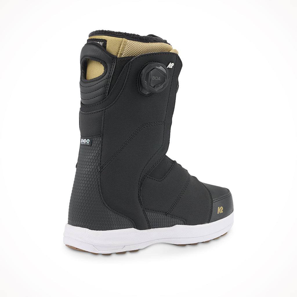 K2 Contour Black Womens Snowboard Boots 2024 Rear Side.jpg