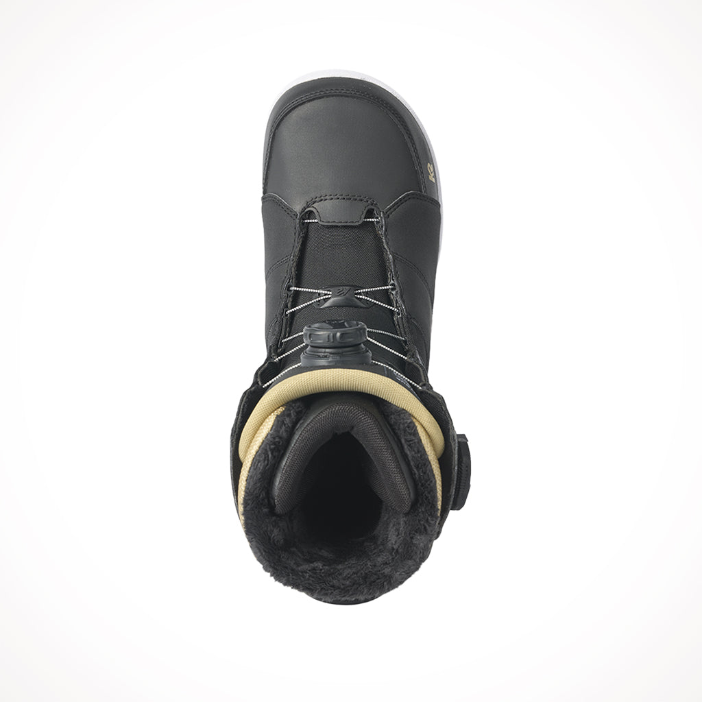 K2 Contour Black Womens Snowboard Boots 2024 Top.jpg