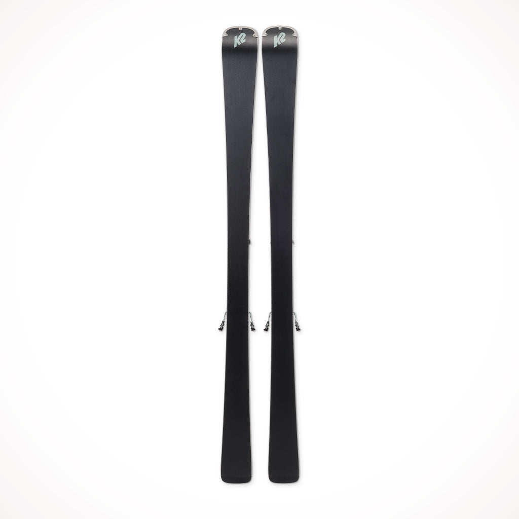 Product image: K2 Disruption 75 W Womens Skis 2024, showing the bottom view.