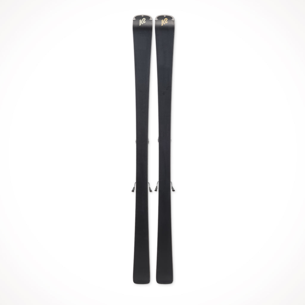 Product image: K2 Disruption 76X Mens Skis 2024, showing the bottom view.