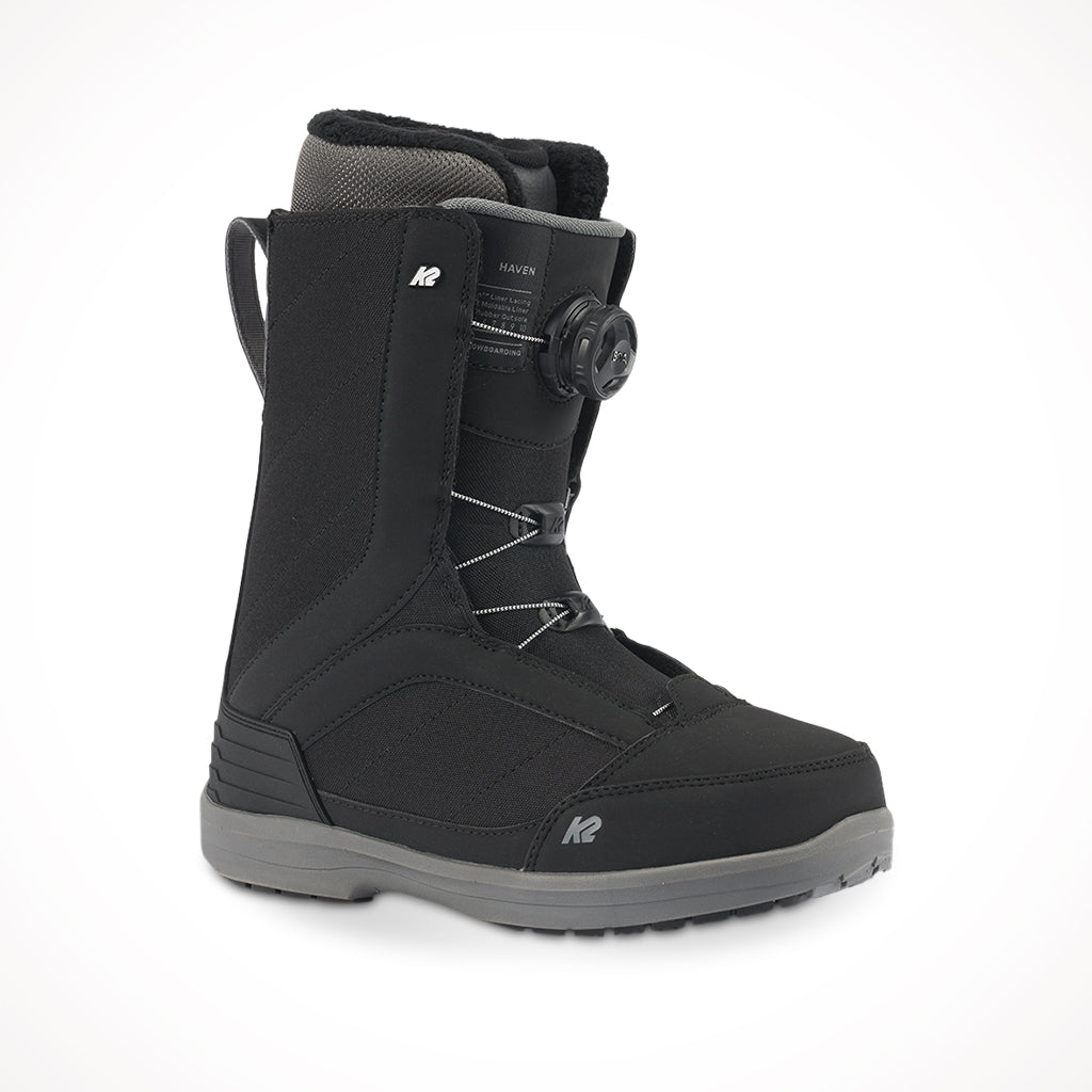 Product image: K2 Haven Black Womens Snowboard Boots 2024, shown in primary marketing view.