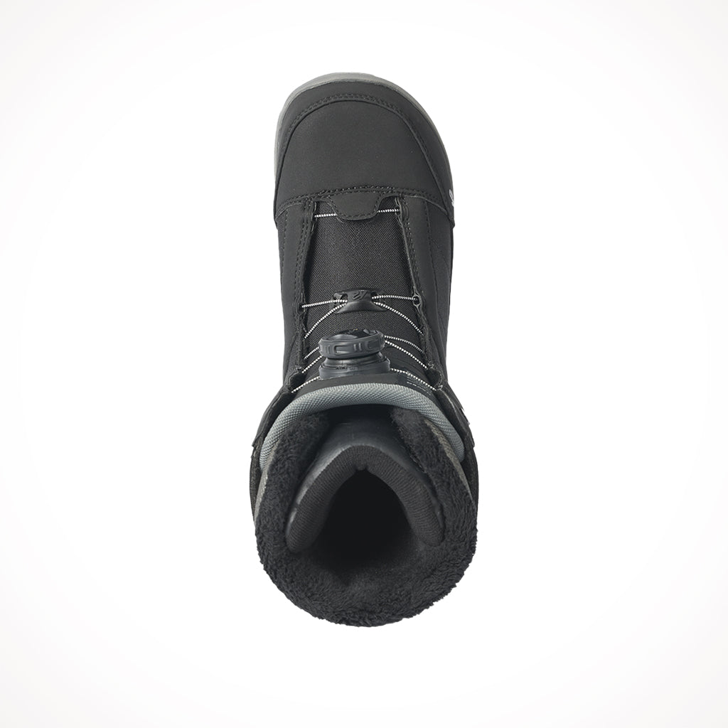 Product image: K2 Haven Black Womens Snowboard Boots 2024, shown from above.