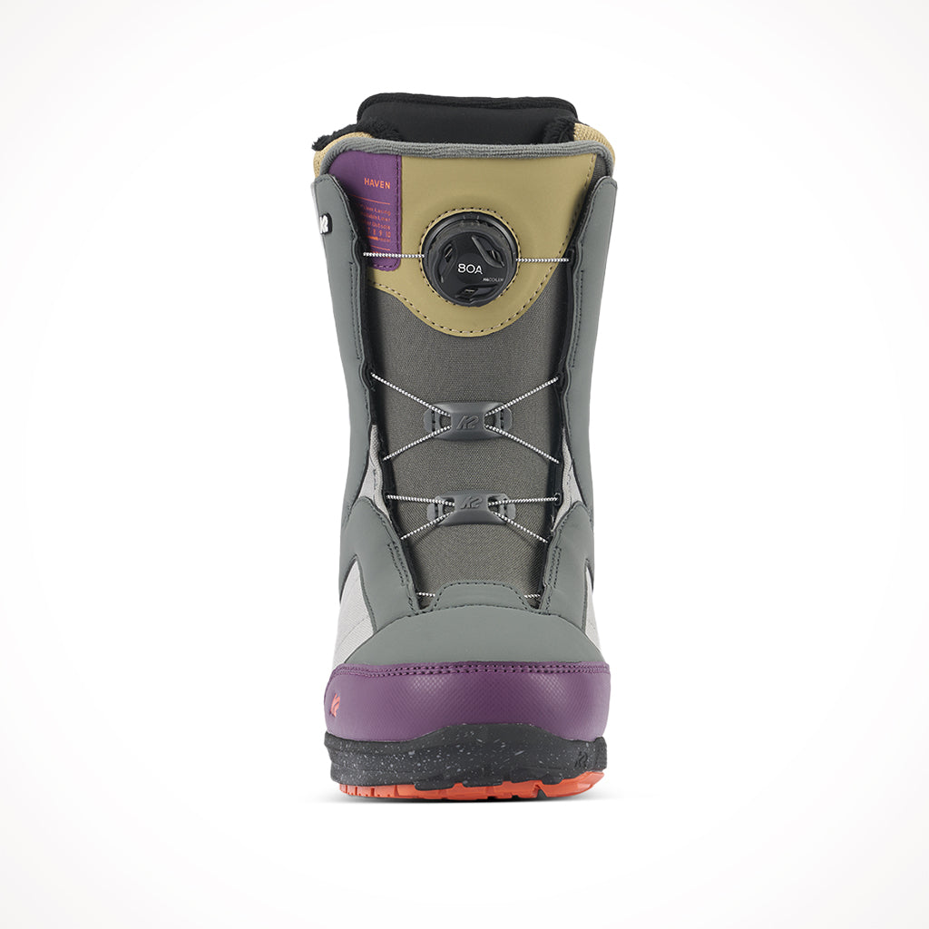 Product image: K2 Haven Multi Womens Snowboard Boots 2024, shown from the front.