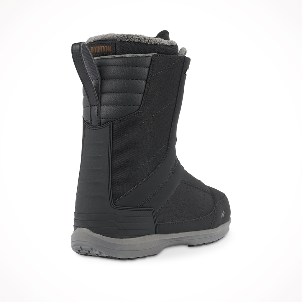 K2 Raider Black Mens Snowboard Boots 2024 Rear Side.jpg