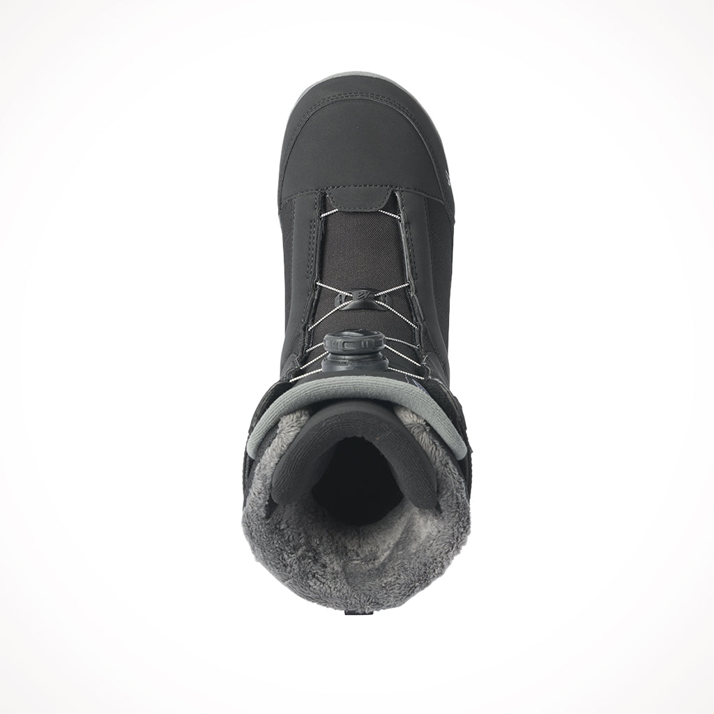 K2 Raider Black Mens Snowboard Boots 2024 Top.jpg