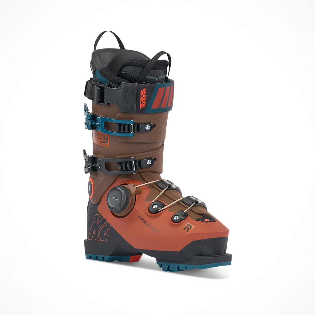 Product image: K2 Recon 130 BOA Ski Boots 2024 Front, side profile view.