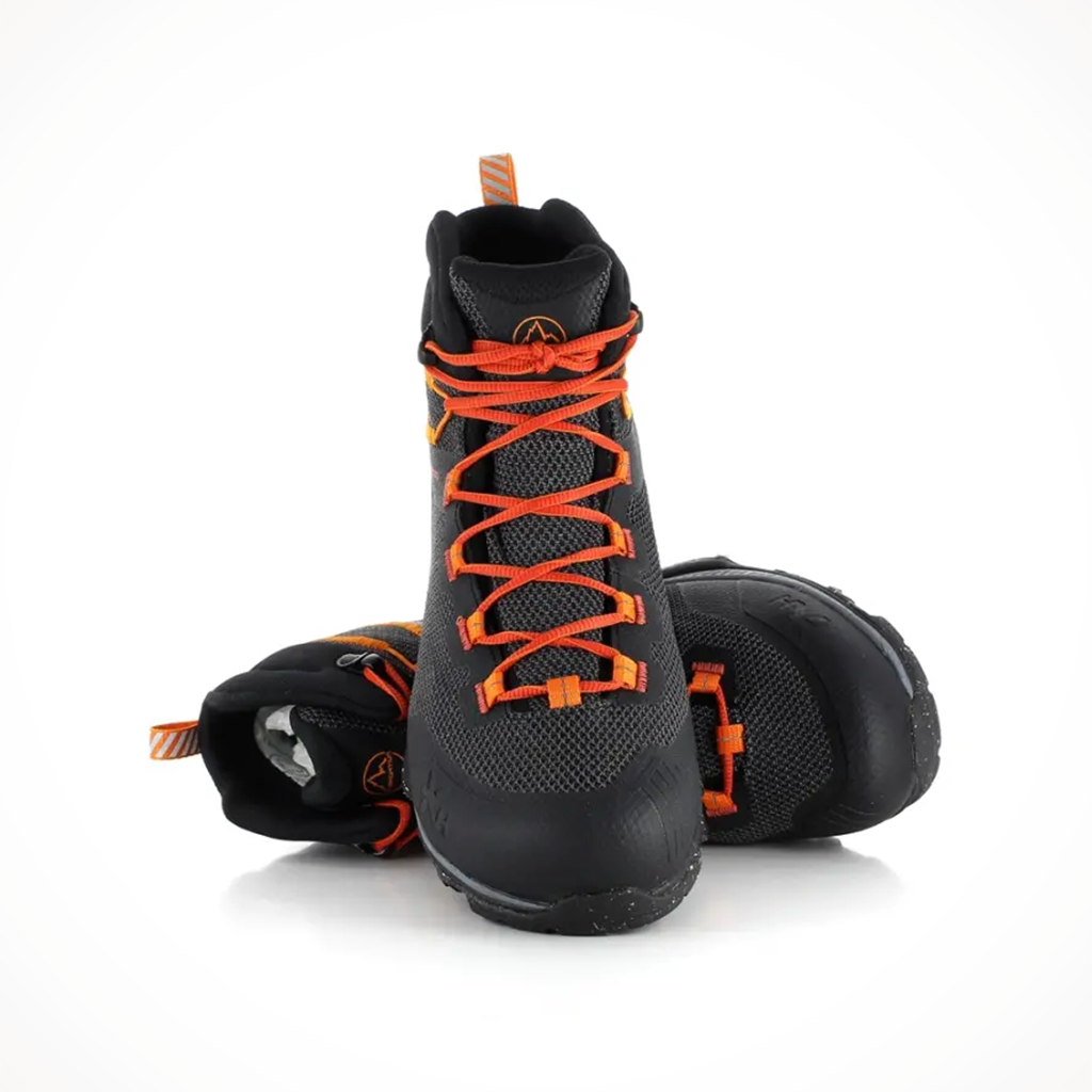 Product image: La Sportiva TX Hike Mid GTX Carbon Saffron Mens 2024, shown as a pair.