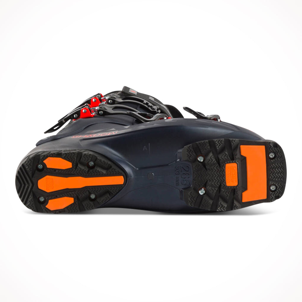 Product image: Lange Shadow 130 MV GW Ski Boots 2024, showing the outsole tread pattern.