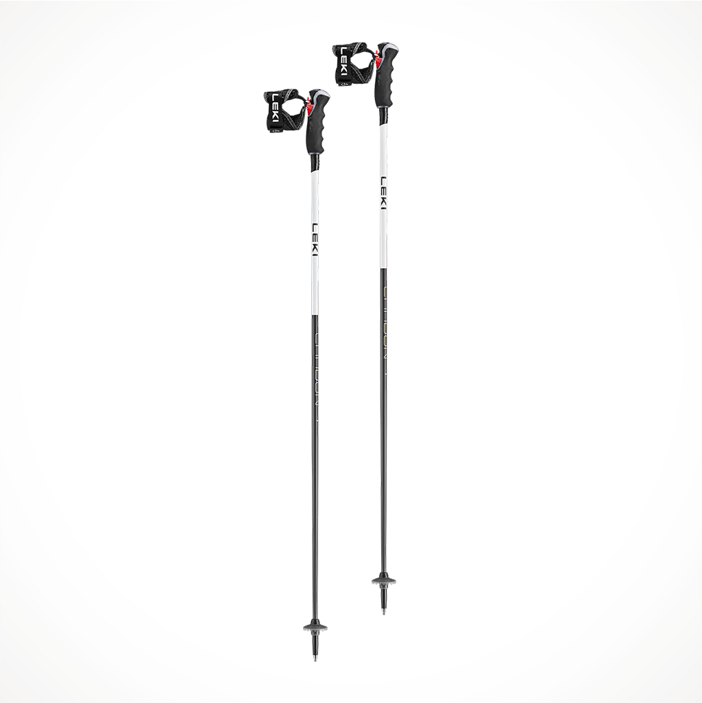 Leki Carbon 14 3D Womens Ski Poles 2024 Carbon White Gold